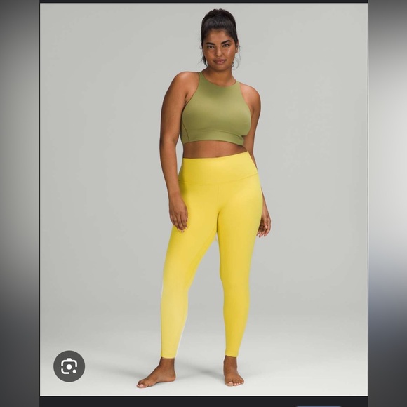 Lululemon-Sz 14- High Rise Double Lined Aligns- 28” Inseam- Soleil - Picture 1 of 14